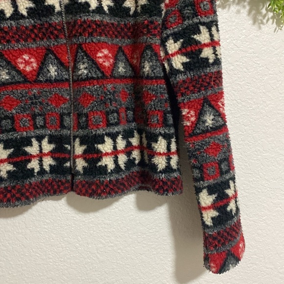 Essentials Style Fleece Zip Up Jacket Size Medium - Picture 3 of 8